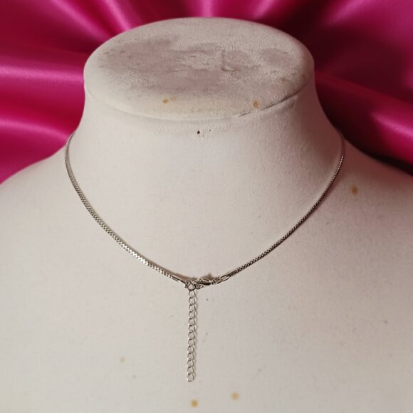 Boho Western Feather Teardrop Leaf Turquoise Silver Pendant Necklace NWOT - Picture 6 of 8